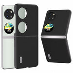 ABEEL For Huawei Pocket 2 Case Genuine Cow Leather+PC Waves Texture Phone Cover
