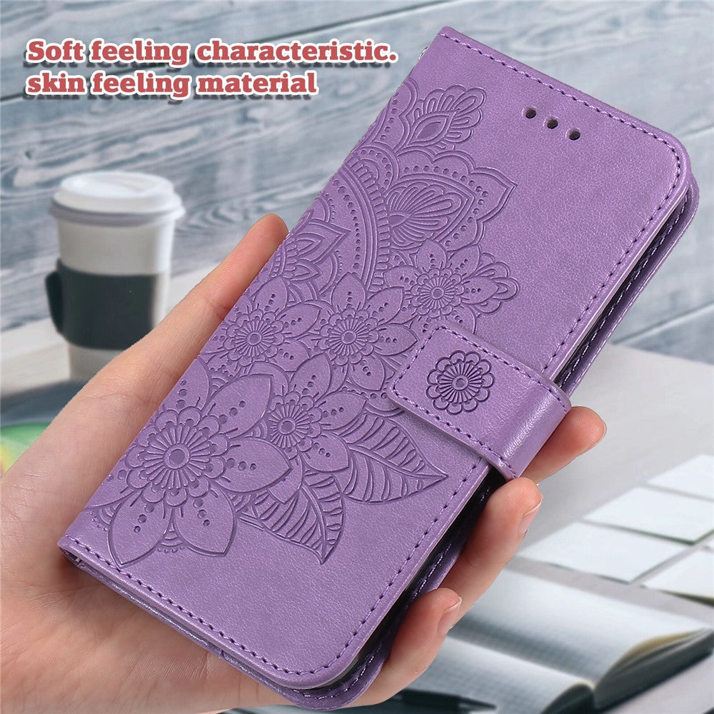 For Samsung Galaxy A35 5G Case Floral Pattern PU Leather Wallet Stand Phone Cover