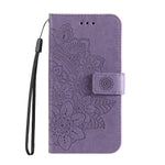 For Samsung Galaxy A35 5G Case Floral Pattern PU Leather Wallet Stand Phone Cover
