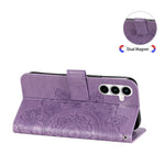For Samsung Galaxy A35 5G Case Floral Pattern PU Leather Wallet Stand Phone Cover