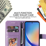 For Samsung Galaxy A35 5G Case Floral Pattern PU Leather Wallet Stand Phone Cover