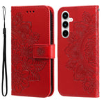 For Samsung Galaxy A35 5G Case Floral Pattern PU Leather Wallet Stand Phone Cover