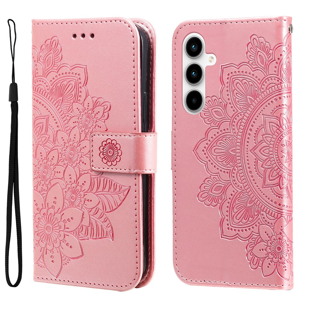 For Samsung Galaxy A35 5G Case Floral Pattern PU Leather Wallet Stand Phone Cover