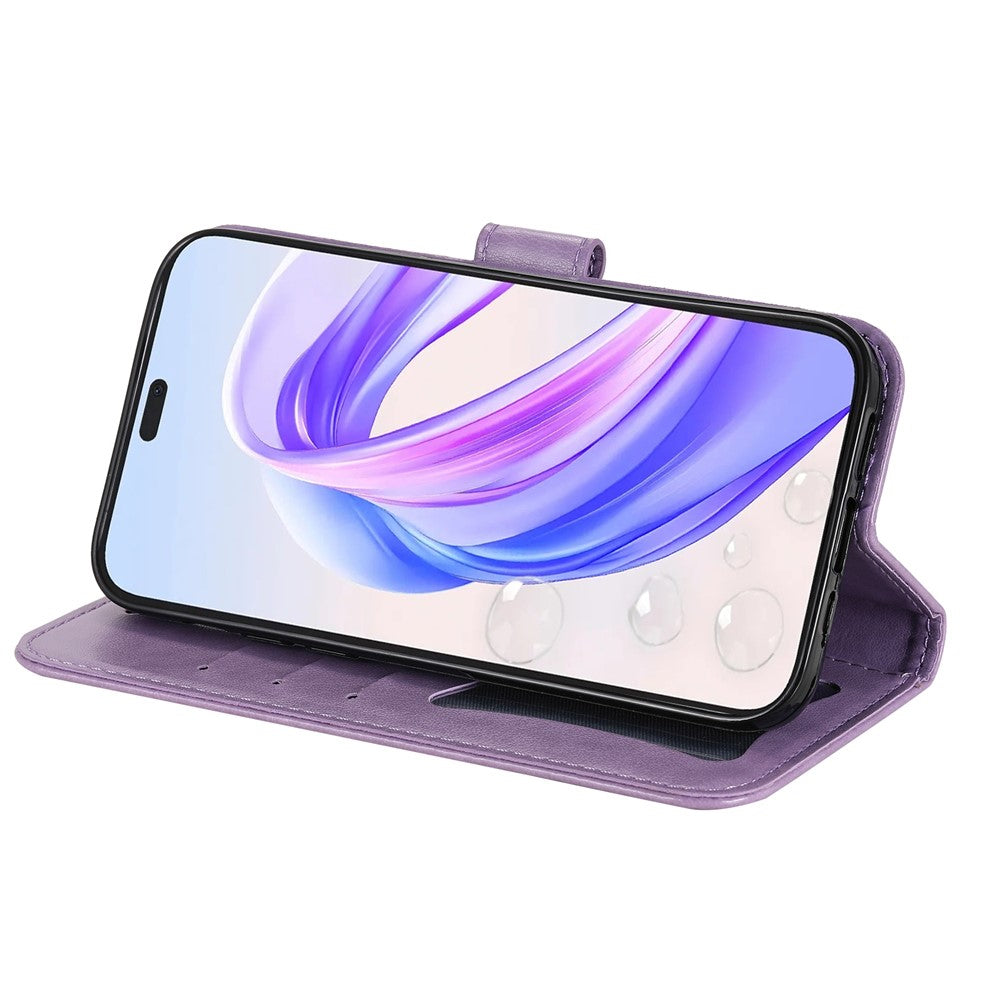 For Honor X50i+ 5G Case Floral Pattern PU Leather Wallet Stand Phone Cover