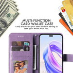 For Honor X50i+ 5G Case Floral Pattern PU Leather Wallet Stand Phone Cover