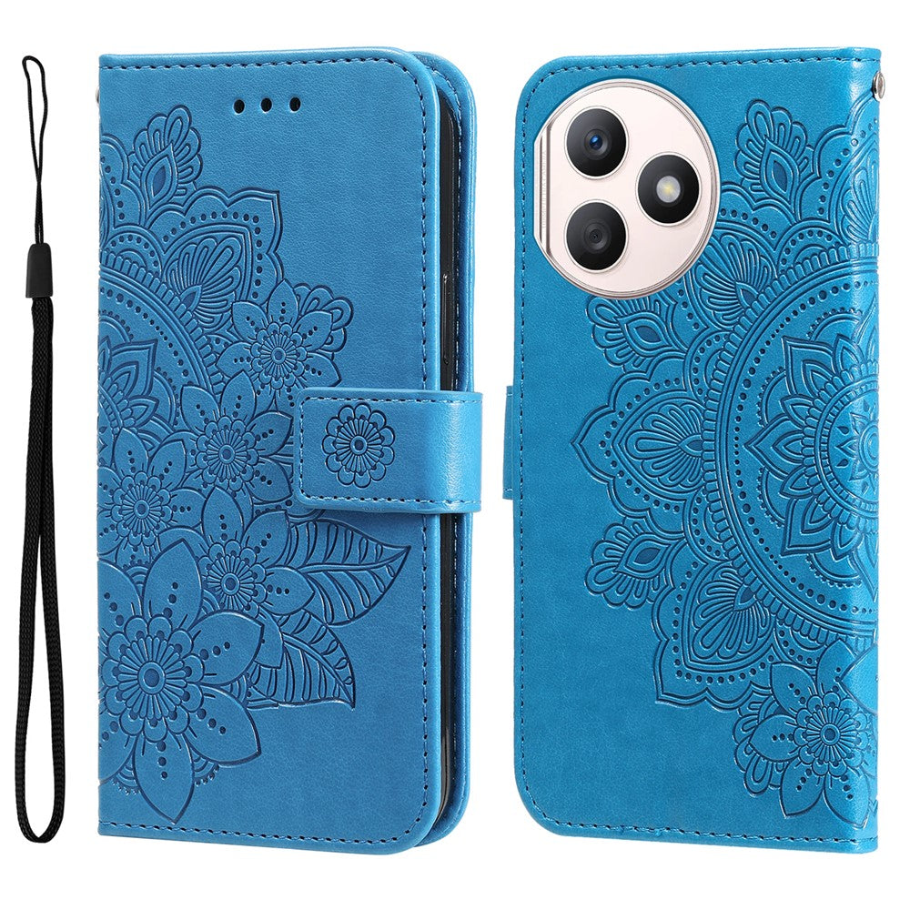 For Honor X50i+ 5G Case Floral Pattern PU Leather Wallet Stand Phone Cover