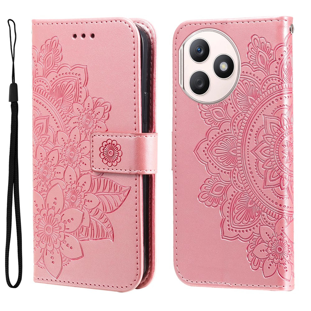 For Honor X50i+ 5G Case Floral Pattern PU Leather Wallet Stand Phone Cover