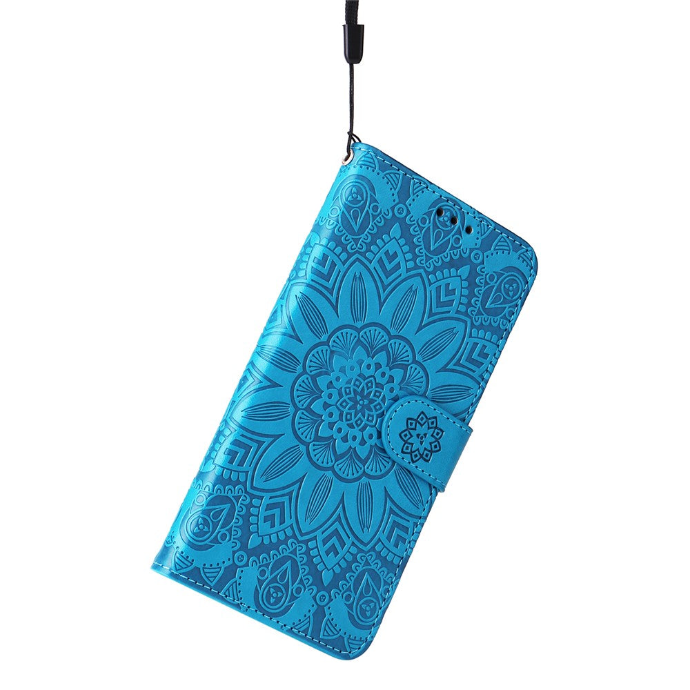 For Honor X50i+ 5G Case Imprinted Sunflower Wallet PU Leather Shell Phone Cover