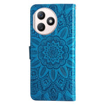 For Honor X50i+ 5G Case Imprinted Sunflower Wallet PU Leather Shell Phone Cover