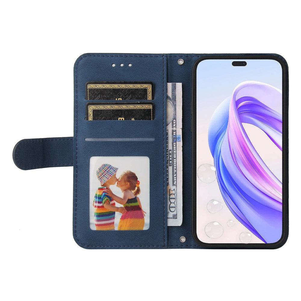 For Honor X50i+ 5G Leather Wallet Cases Skin Touch Phone Cover Stand with Strap