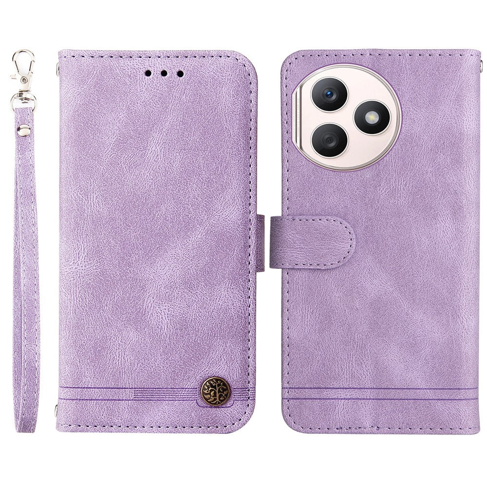 For Honor X50i+ 5G Leather Wallet Cases Skin Touch Phone Cover Stand with Strap