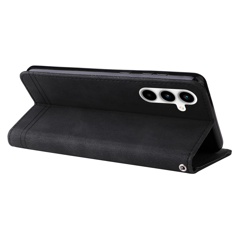 For Samsung Galaxy A35 5G Leather Wallet Cases Skin Touch Phone Cover Stand with Strap