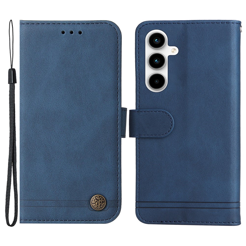 For Samsung Galaxy A35 5G Leather Wallet Cases Skin Touch Phone Cover Stand with Strap
