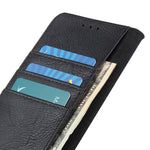KHAZNEH Cowhide Texture Case for Samsung Galaxy A55 5G PU Leather Protective Cover Wallet