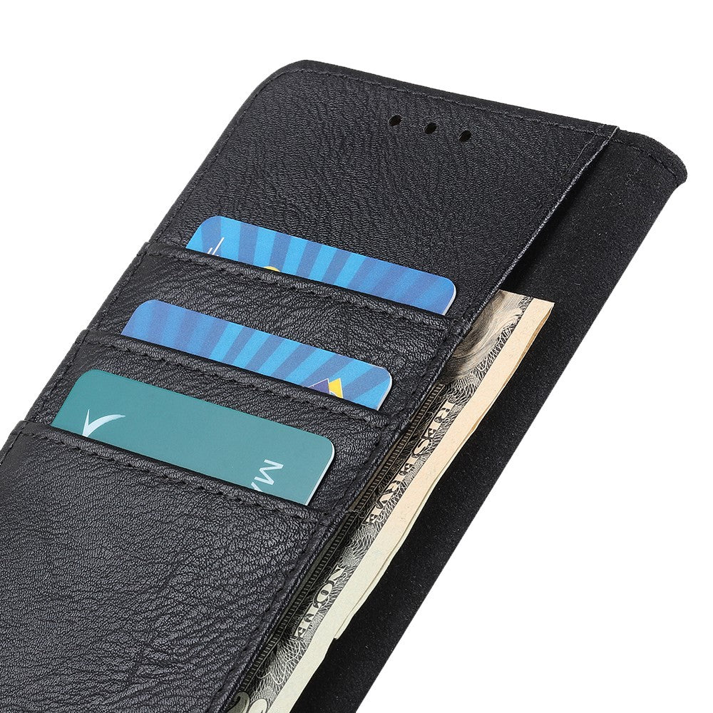 KHAZNEH Cowhide Texture Case for Samsung Galaxy A55 5G PU Leather Protective Cover Wallet