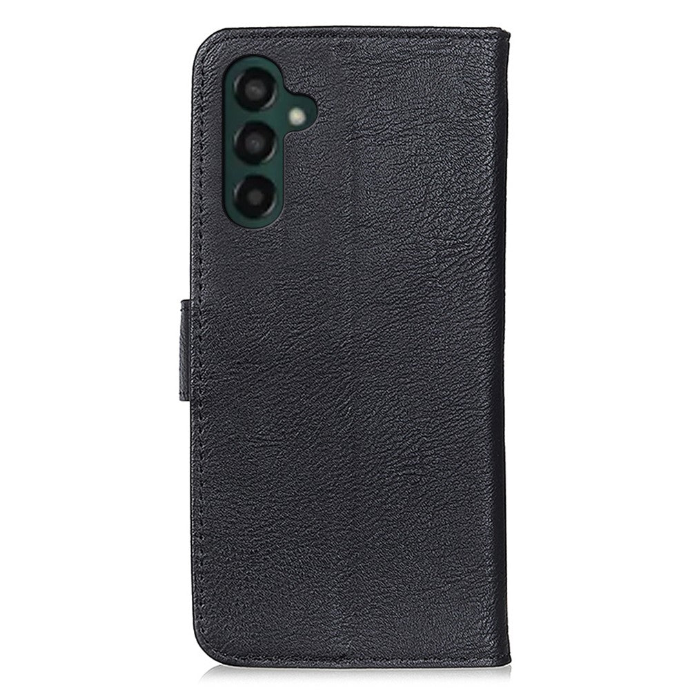 KHAZNEH Cowhide Texture Case for Samsung Galaxy A55 5G PU Leather Protective Cover Wallet