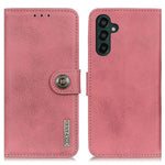 KHAZNEH Cowhide Texture Case for Samsung Galaxy A55 5G PU Leather Protective Cover Wallet