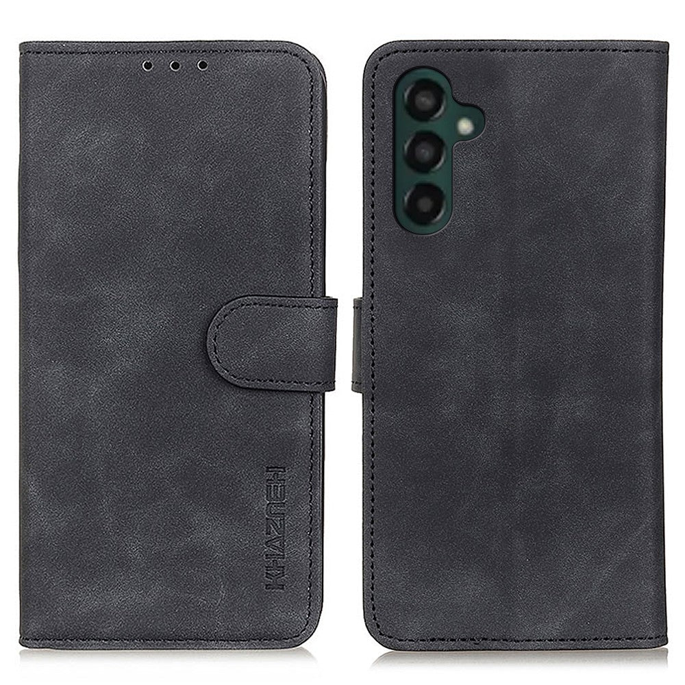 KHAZNEH Retro Style Lædercover til Samsung Galaxy A55 5G Pung Stativ Folio Cover