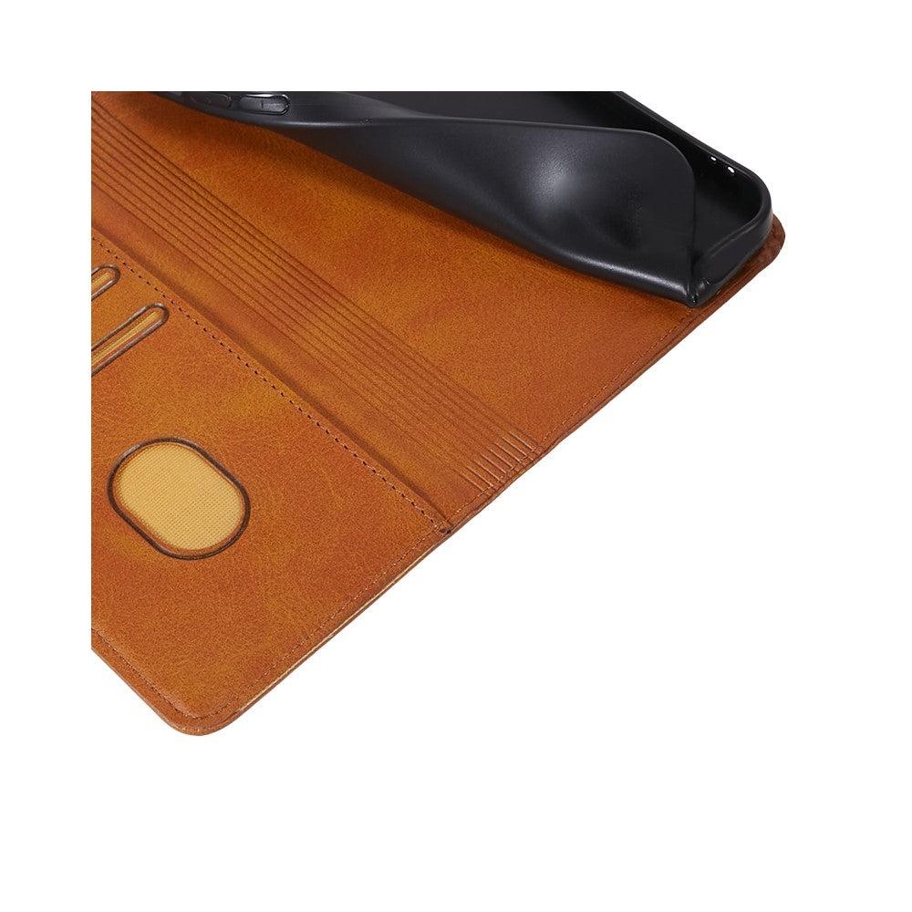 Til Samsung Galaxy A55 5G Cover Kalveskindsstruktur PU Læder Slim-Fit Mobiltelefoncover