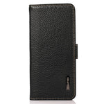 KHAZNEH For Samsung Galaxy A55 5G Case Wallet with RFID Blocking Genuine Cow Leather Cover
