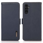 KHAZNEH For Samsung Galaxy A55 5G Case Wallet with RFID Blocking Genuine Cow Leather Cover