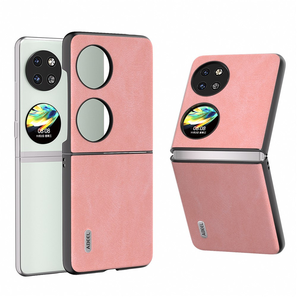 ABEEL För Huawei Pocket 2 Skyddsskal Läder Baksida