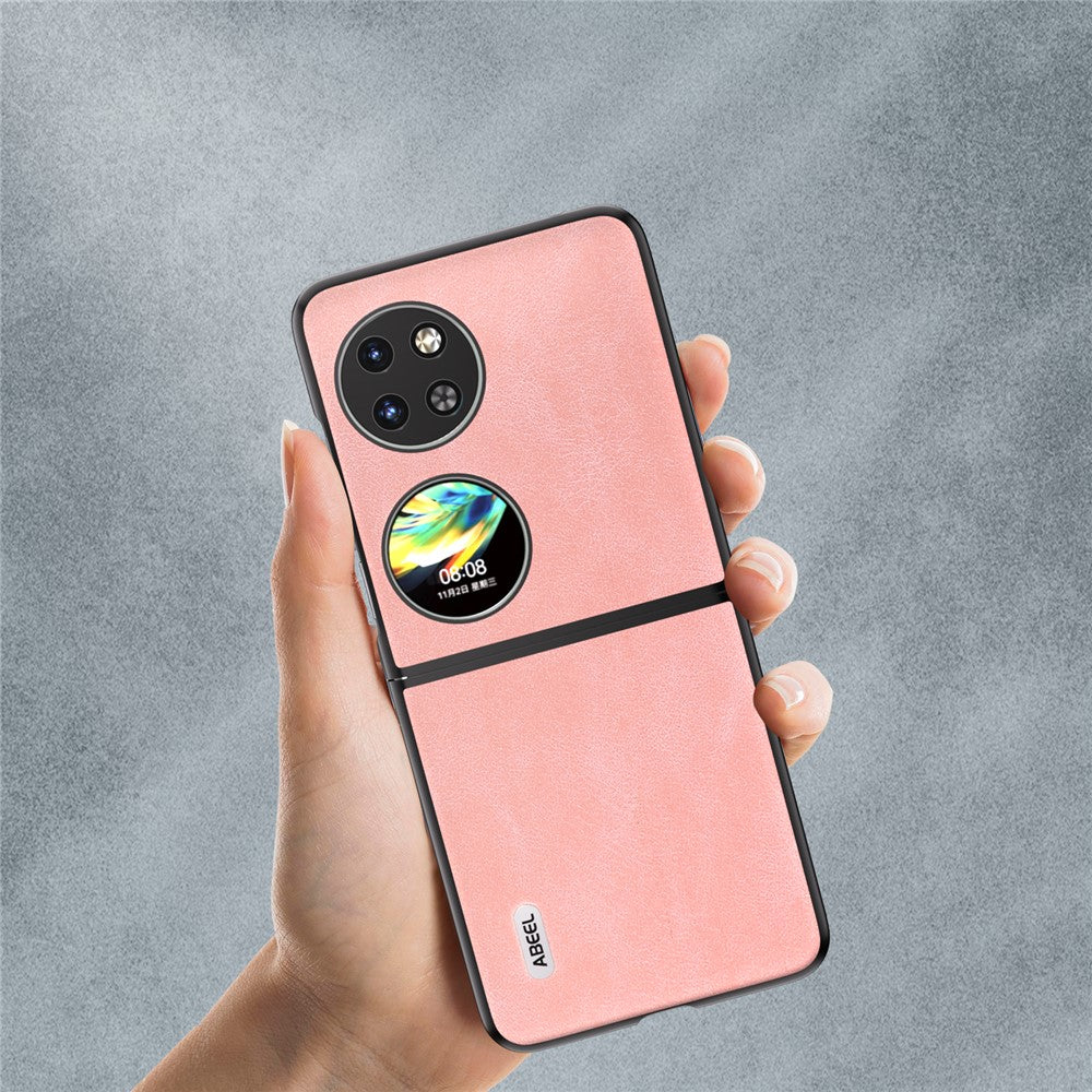 ABEEL För Huawei Pocket 2 Skyddsskal Läder Baksida