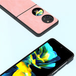ABEEL För Huawei Pocket 2 Skyddsskal Läder Baksida