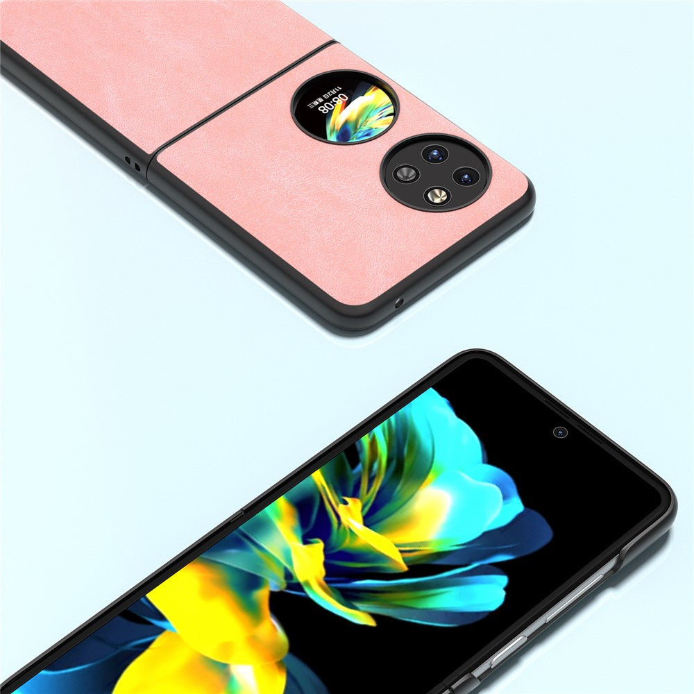 ABEEL För Huawei Pocket 2 Skyddsskal Läder Baksida