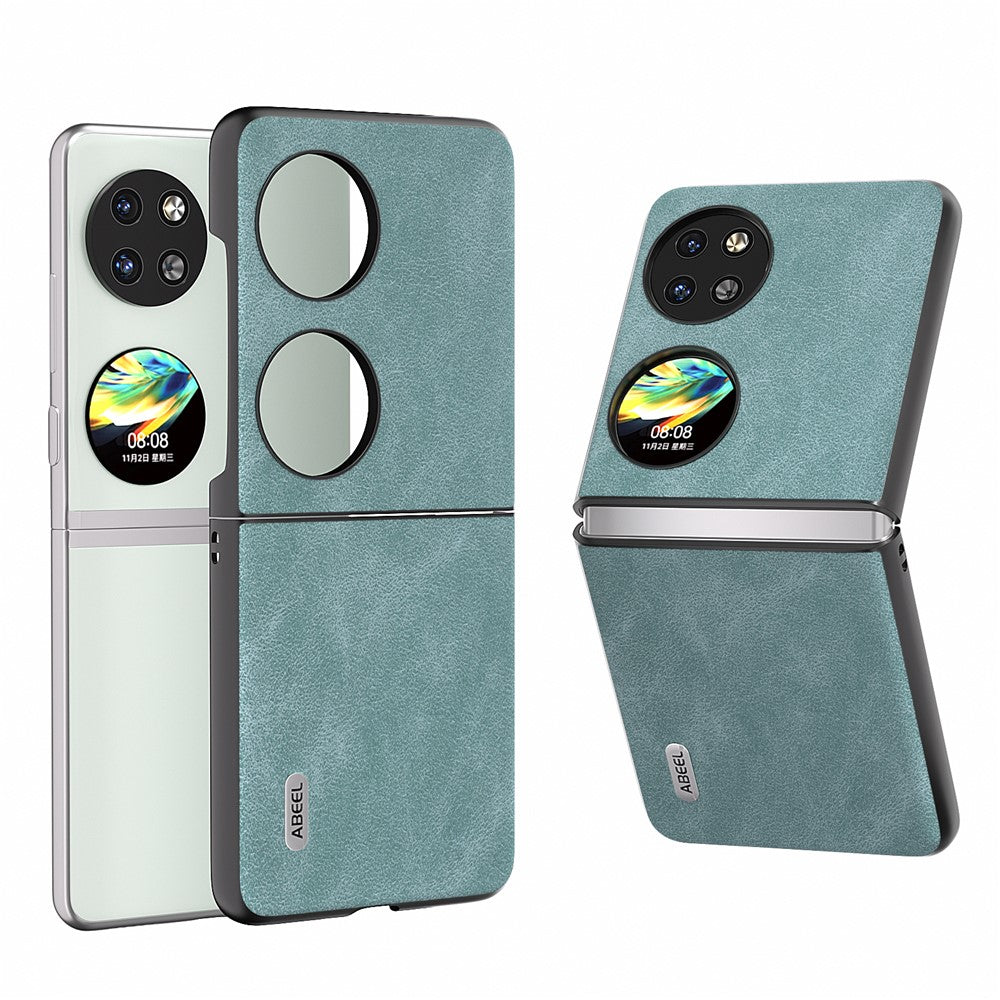 ABEEL För Huawei Pocket 2 Skyddsskal Läder Baksida