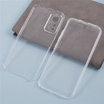 For Xiaomi Redmi Note 12S 4G Clear Case Acrylic Back + PET Front Cover with TPU Frame