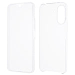 For Xiaomi Redmi 13C 4G / Poco C65 4G Acrylic+TPU Clear Case PET Screen Film 360-Degree Full Coverage