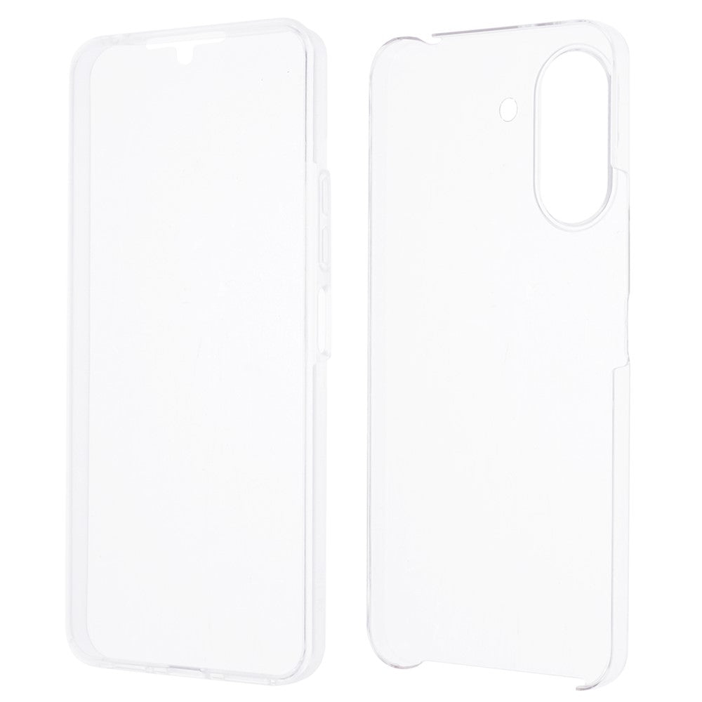 For Xiaomi Redmi 13C 4G / Poco C65 4G Acrylic+TPU Clear Case PET Screen Film 360-Degree Full Coverage