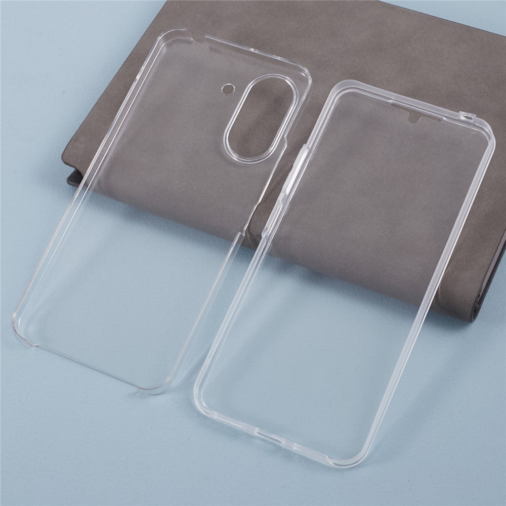 For Xiaomi Redmi 13C 4G / Poco C65 4G Acrylic+TPU Clear Case PET Screen Film 360-Degree Full Coverage