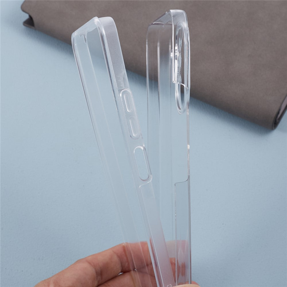For Xiaomi Redmi 13C 4G / Poco C65 4G Acrylic+TPU Clear Case PET Screen Film 360-Degree Full Coverage