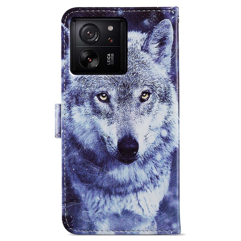 Xiaomi 13T / 13T Pro / Redmi K60 Ultra Fodral Artistic Stand Läder Plånboksfodral