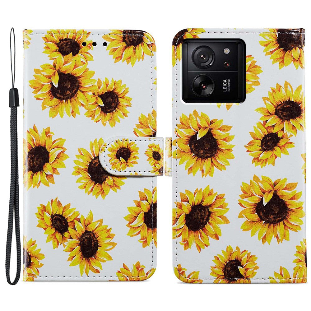 For Xiaomi 13T / 13T Pro / Redmi K60 Ultra Cover Artistic Stand Leather Wallet Case