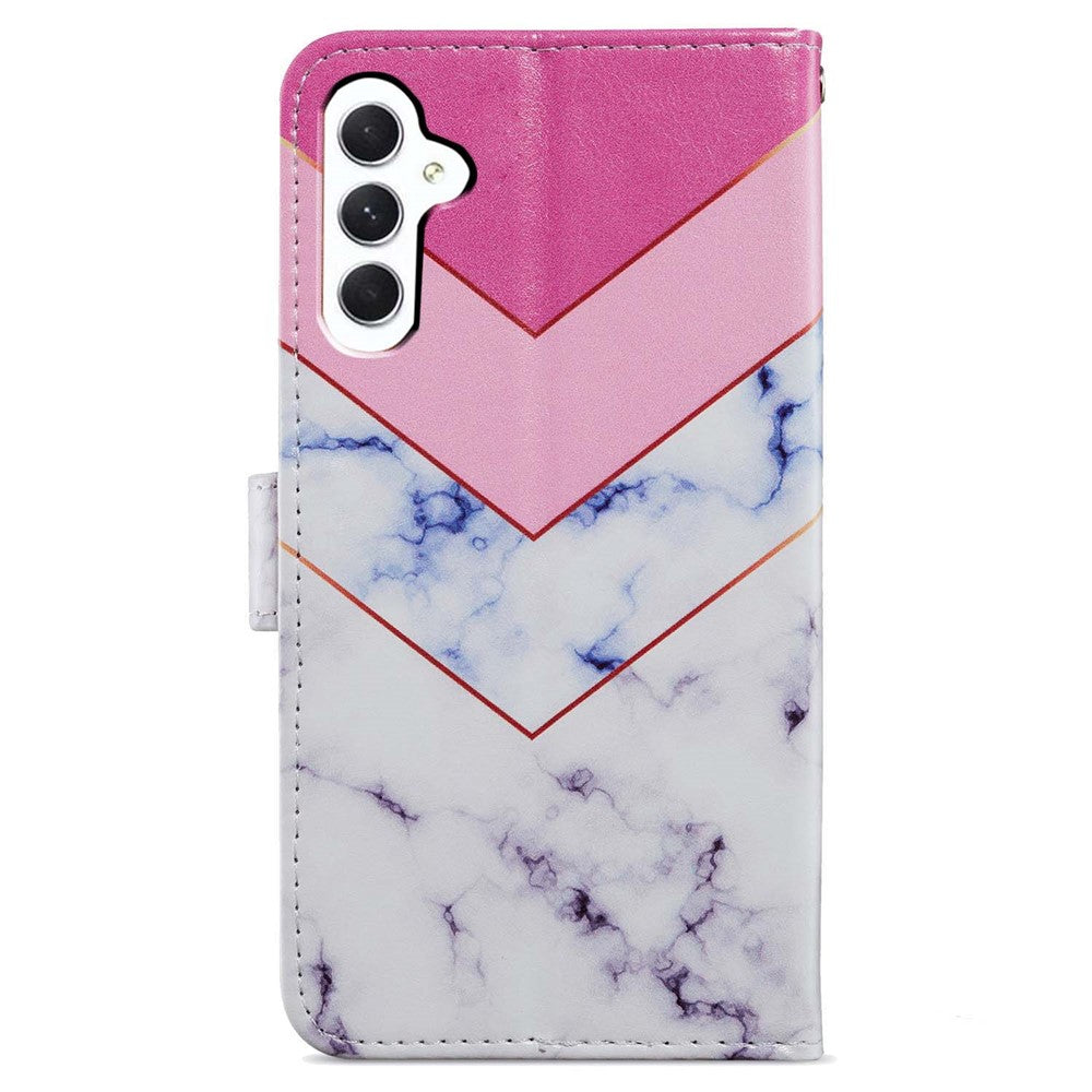 Samsung Galaxy A55 5G Mobilskal PU Läder Mönster Tryck Plånboksfodral