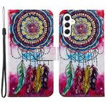 Samsung Galaxy A55 5G Mobilskal PU Läder Mönster Tryck Plånboksfodral