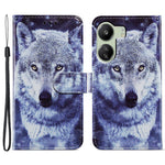 For Xiaomi Redmi 13C 4G / Poco C65 4G Case Leather Pattern Printing Stand Protective Cover