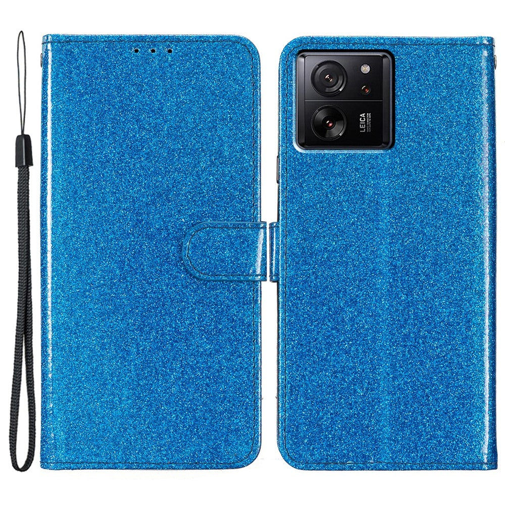 For Xiaomi 13T / 13T Pro / Redmi K60 Ultra Glitter Leather Case with Wallet Stand