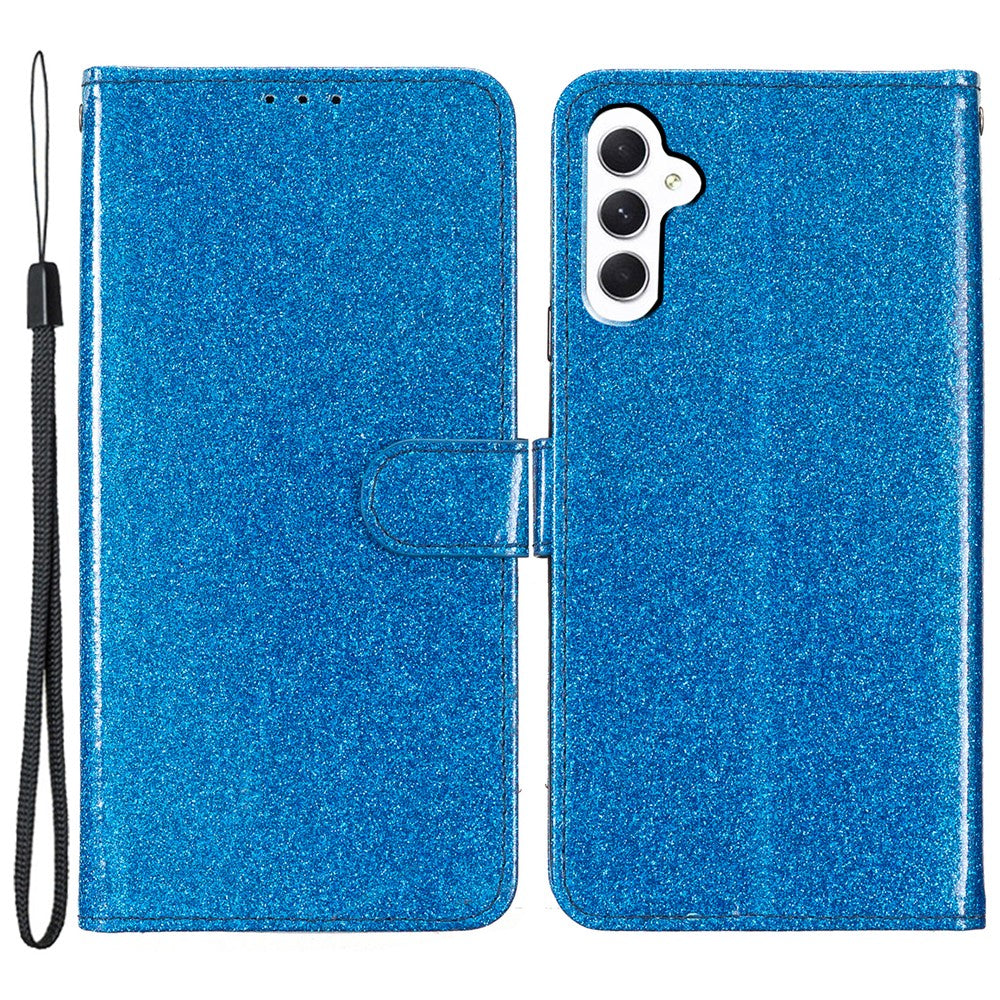 For Samsung Galaxy A55 5G Shiny Glitter Leather Case Stand Wallet Phone Cover