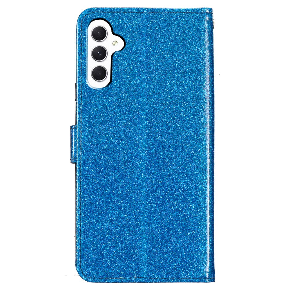 For Samsung Galaxy A55 5G Shiny Glitter Leather Case Stand Wallet Phone Cover