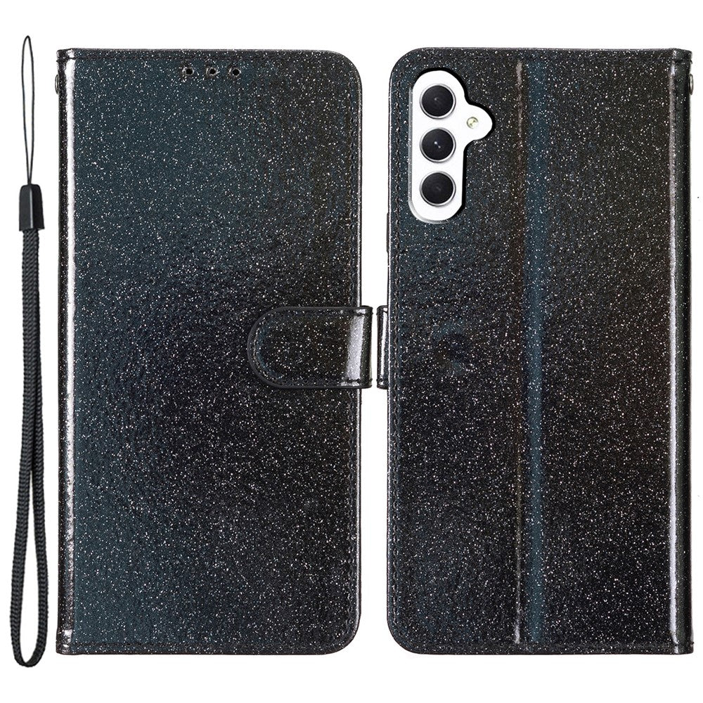 For Samsung Galaxy A55 5G Shiny Glitter Leather Case Stand Wallet Phone Cover