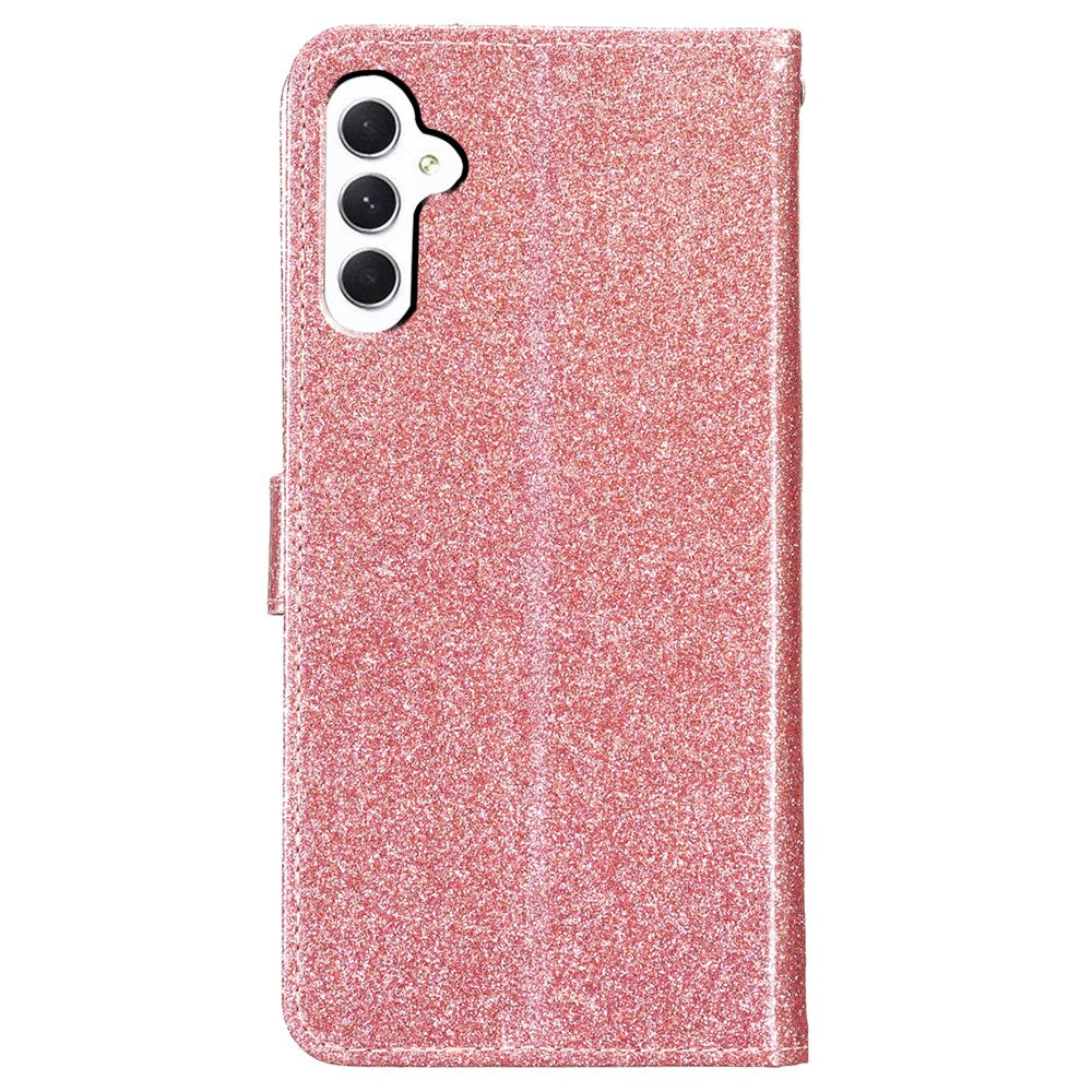 For Samsung Galaxy A35 5G Leather Case Glitter Card Slots Wallet Phone Cover