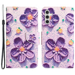 Til Samsung Galaxy A05s 4G Telefoncover Mønster Sammenklappelig Stand PU Læder Cover