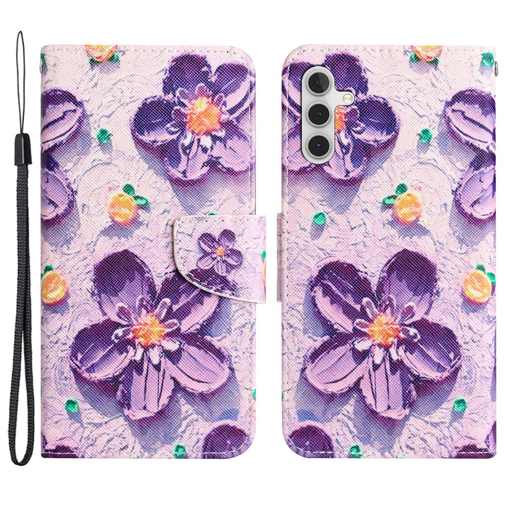 Til Samsung Galaxy A05s 4G Telefoncover Mønster Sammenklappelig Stand PU Læder Cover