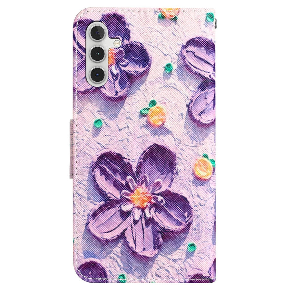 Til Samsung Galaxy A05s 4G Telefoncover Mønster Sammenklappelig Stand PU Læder Cover