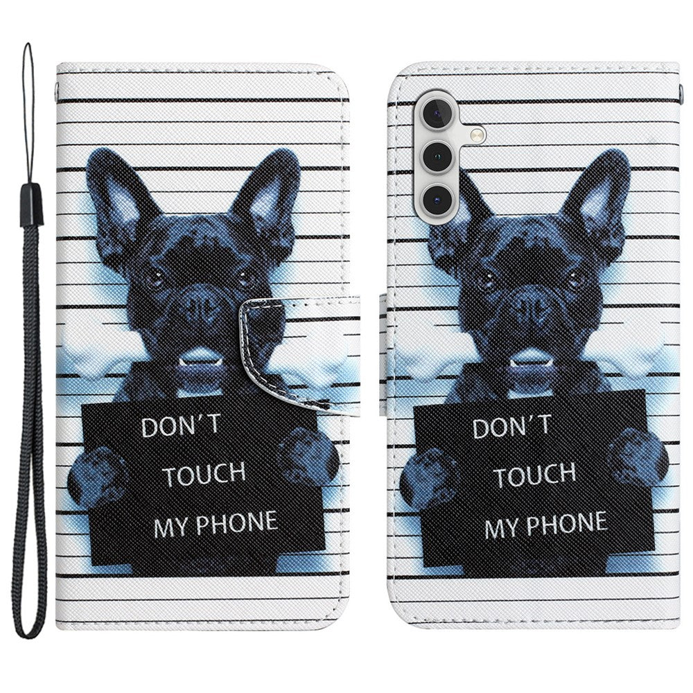 Til Samsung Galaxy A05s 4G Telefoncover Mønster Sammenklappelig Stand PU Læder Cover