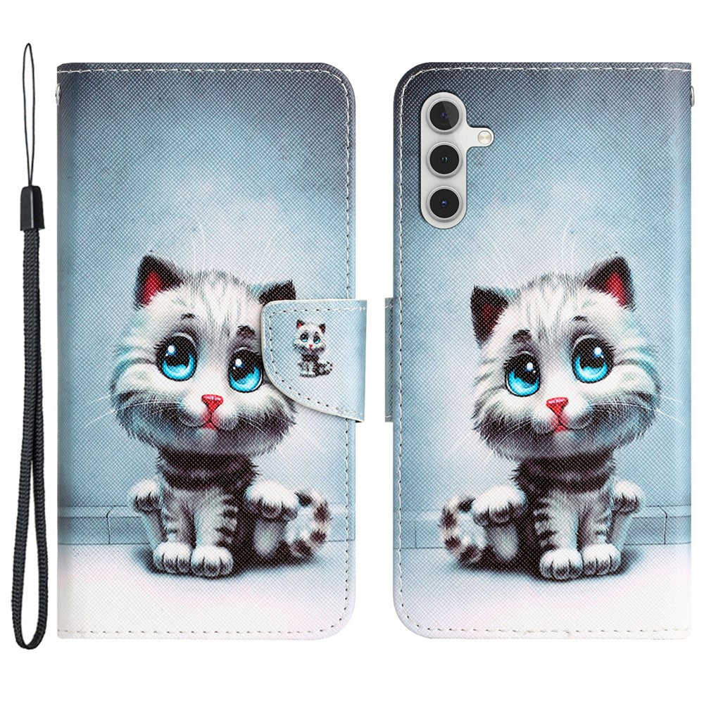 Til Samsung Galaxy A05s 4G Telefoncover Mønster Sammenklappelig Stand PU Læder Cover